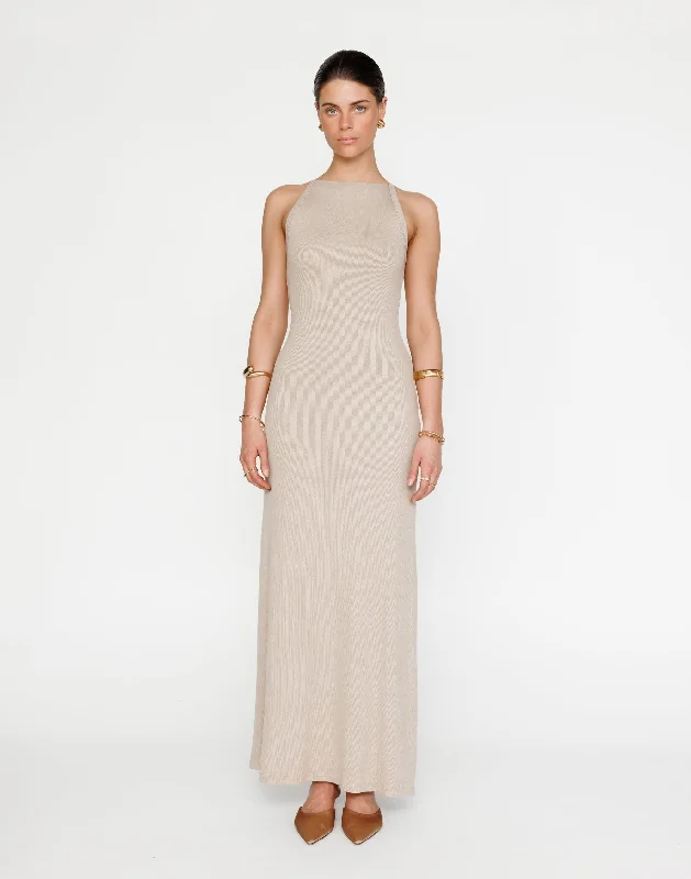 Holiday Sale Maizie Maxi Dress (Latte)