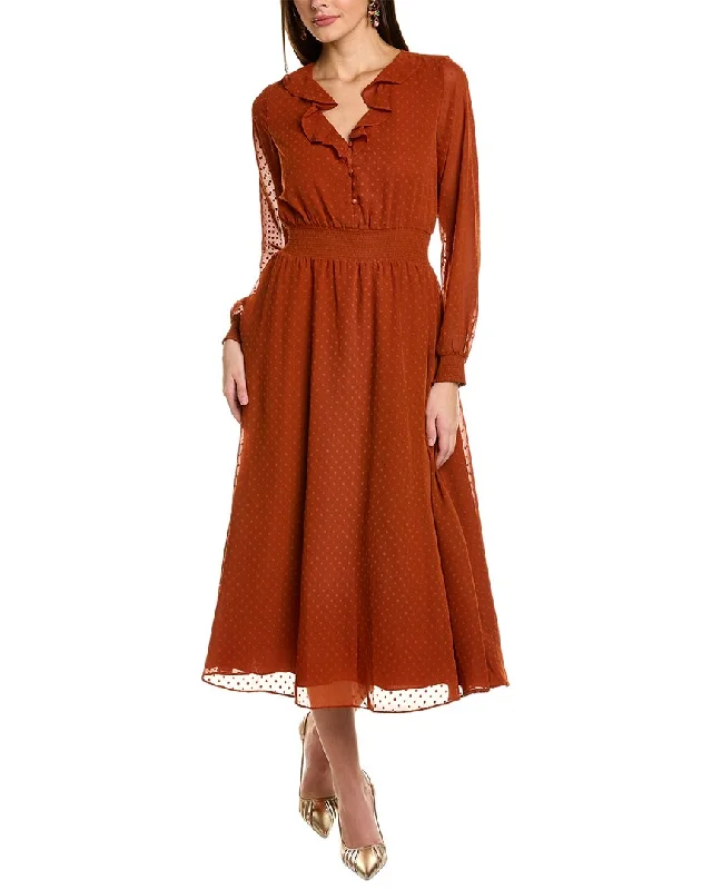 Big Savings Nanette Nanette Lepore Madeline Clip Dot Midi Dress