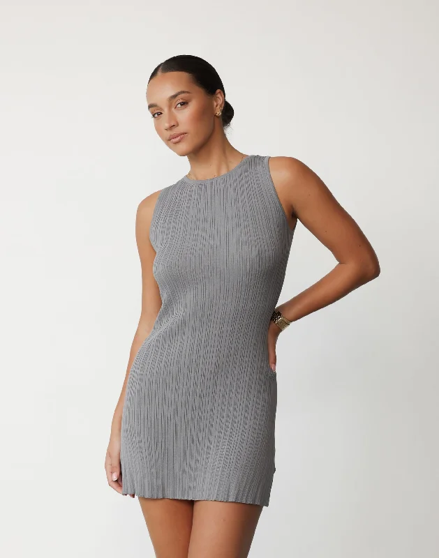 Instant Savings Aylah Mini Dress (Slate)