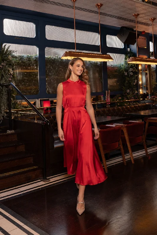Weekend Deal Red Michelle Midi Dress