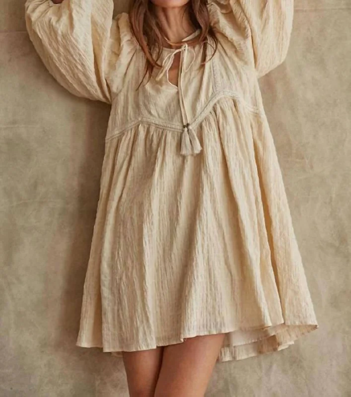 Lowest Price Whisper Gauze Dress In Ivory