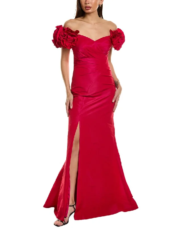 Early Access Teri Jon by Rickie Freeman Taffeta Gown