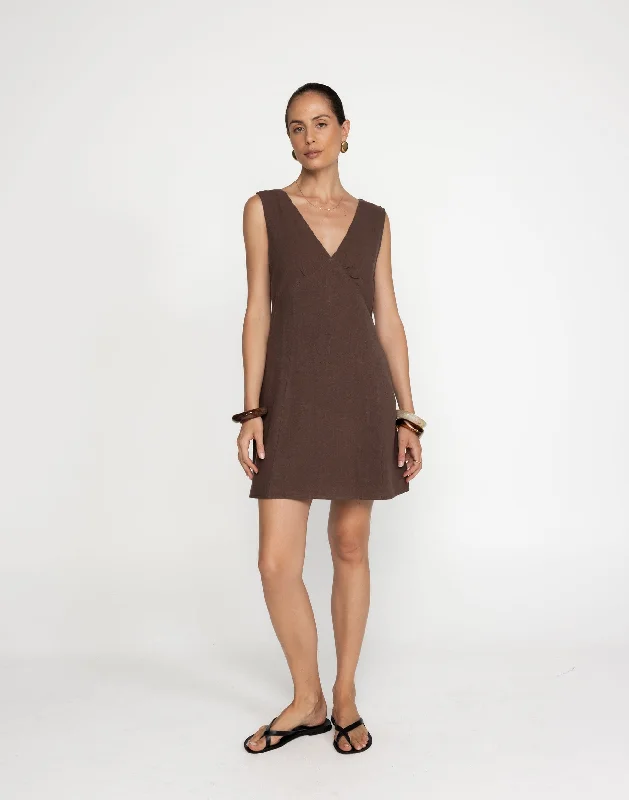 Discount Deals Chappell Mini Dress (Cocoa)