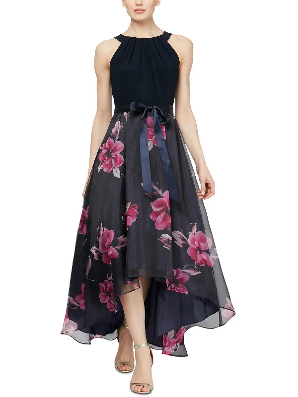 Price Reduction Plus Womens Organza Sleeveless Maxi Dress