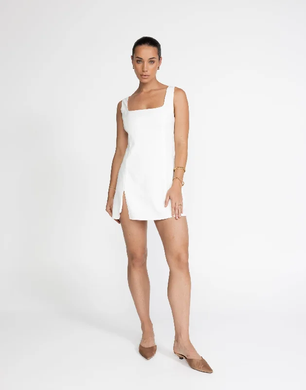 Buy Now Doris Mini Dress (White)