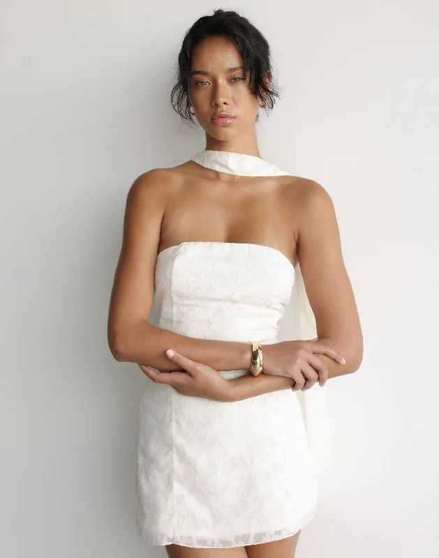 Don't Miss Juliet Mini Dress (Cream)