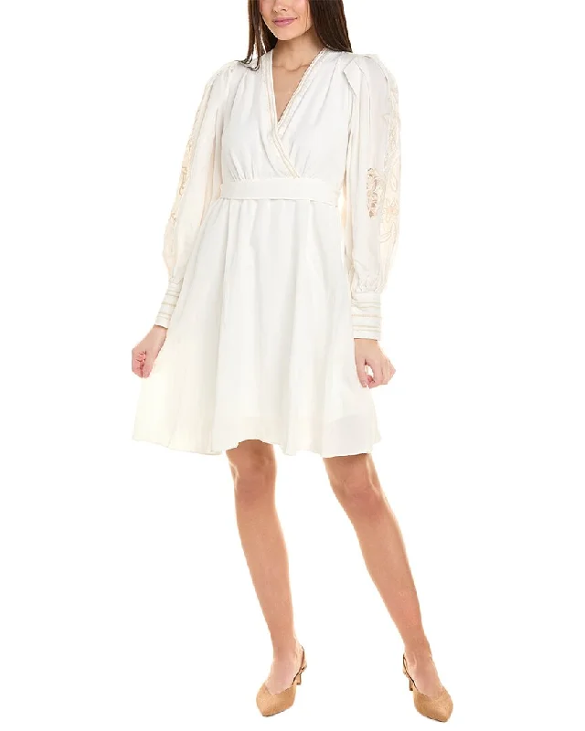 Special Buy Kobi Halperin Hazel Linen-Blend A-Line Dress