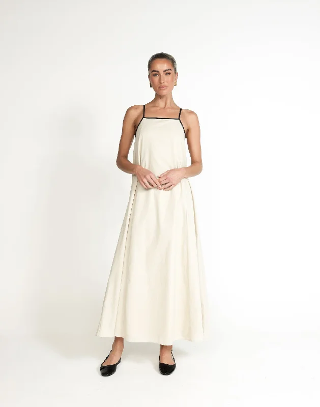 Extra Savings Fiona Maxi Dress (Beige)