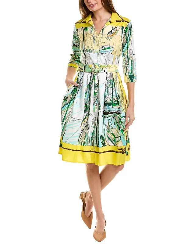Online Only Samantha Sung Audrey 1 3/4-Sleeve Shirtdress