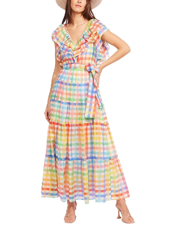 New Markdowns Eva Franco Perry Silk-Blend Maxi Dress