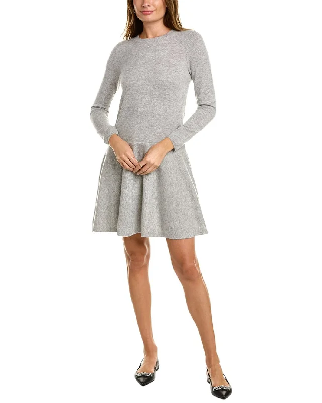 Bonus Savings sofiacashmere Drop-Waist Cashmere Flare Dress