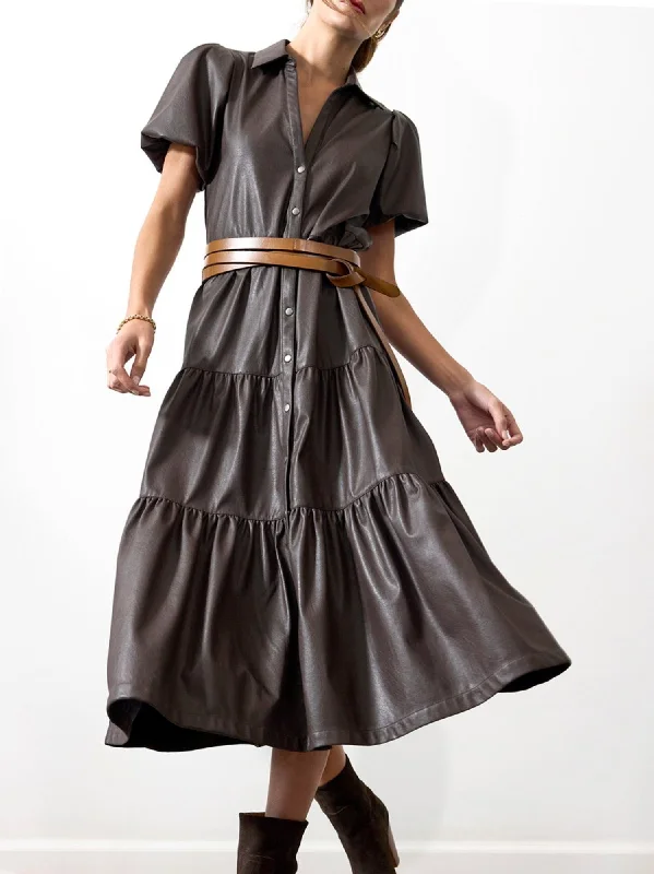 Midnight Madness The Havana Vegan Leather Dress