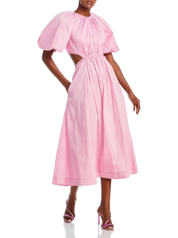 Special Price Capucine Womens Open Back Braided Midi Dress