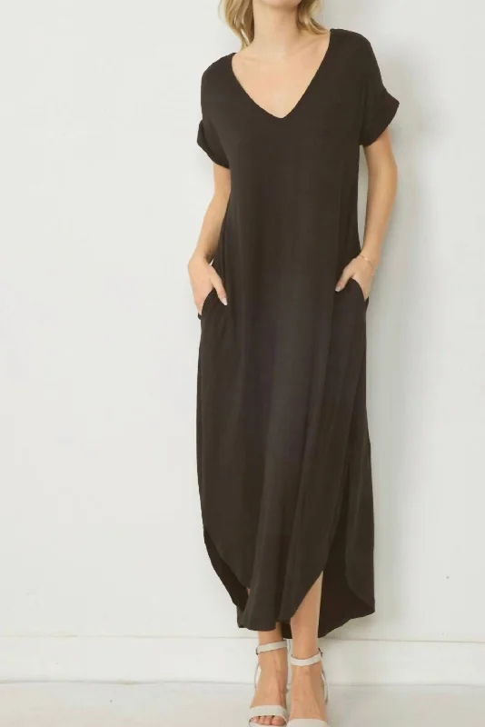 Price Rollback Everyday Maxi Dress In Black
