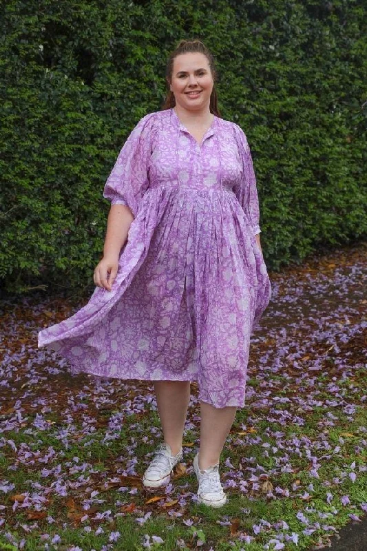 Today’s Deal Smocked Boho Maxi Dress in Lilac