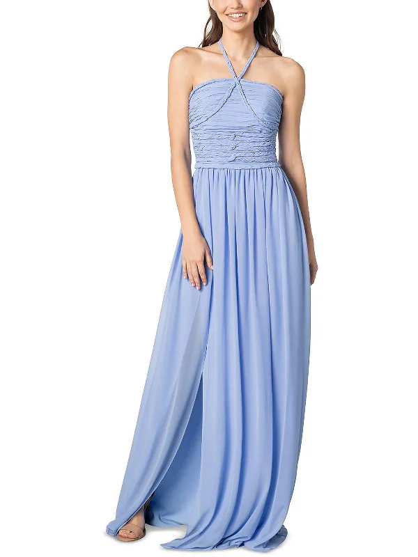 Overstock Sale Womens Halter Long Evening Dress