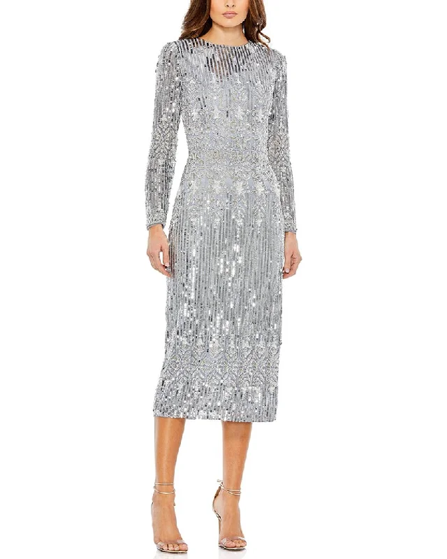 Unmissable Offer Mac Duggal Embellished High Neck Column Dress