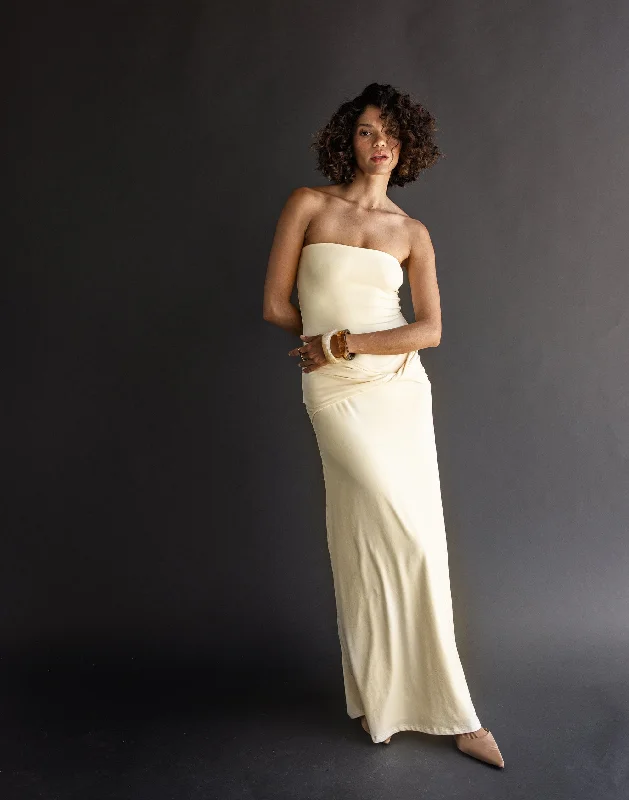 Price Reduction Edela Maxi Dress (Butter)