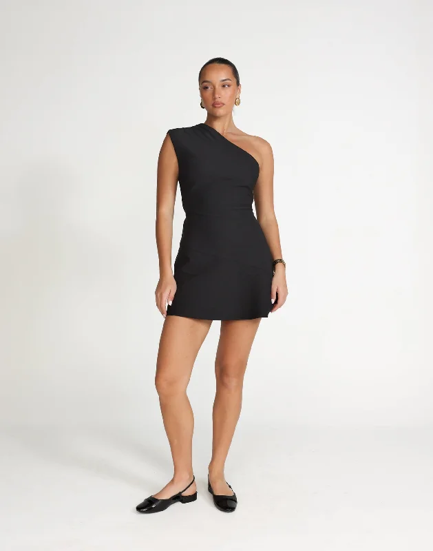 Year-End Clearance Colby Mini Dress (Black)