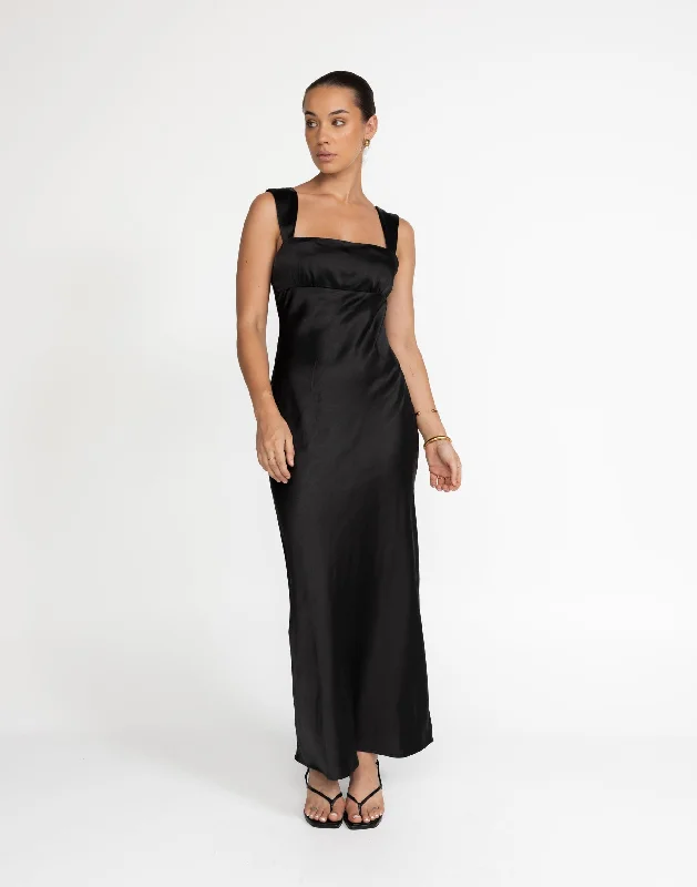 Deal Dash Mimosa Maxi Dress (Black)