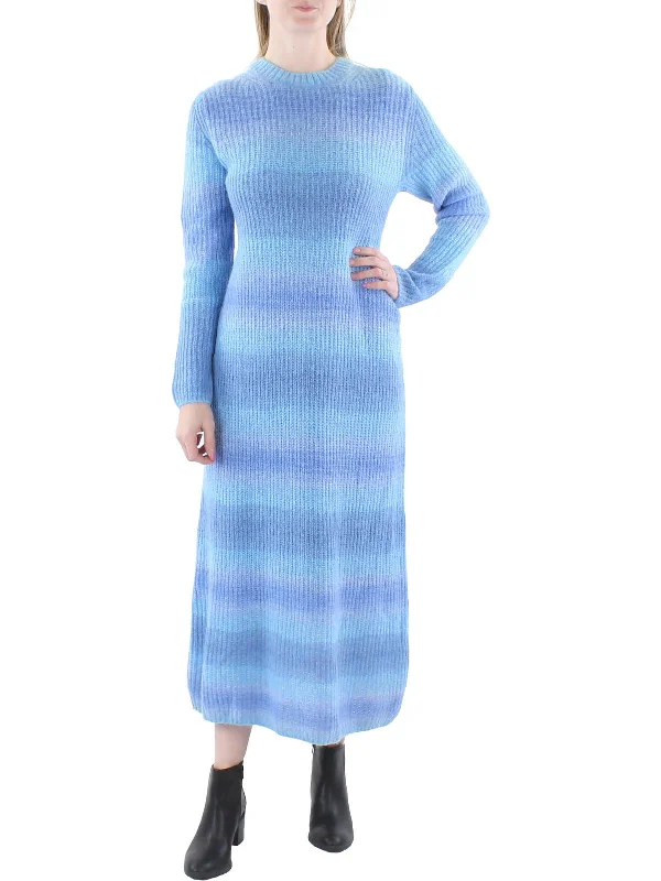 Discount Mania Womens Knit Long Sweaterdress
