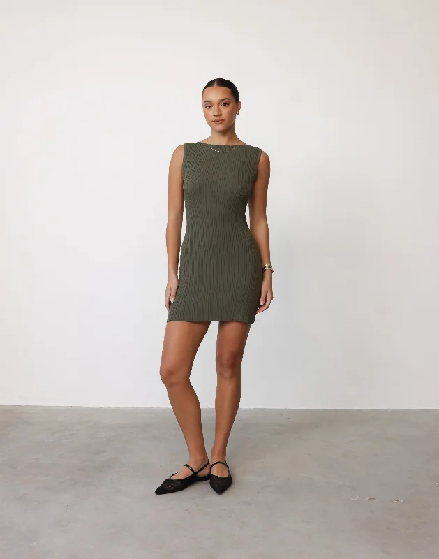 Crazy Deals Kienna Mini Dress (Khaki)