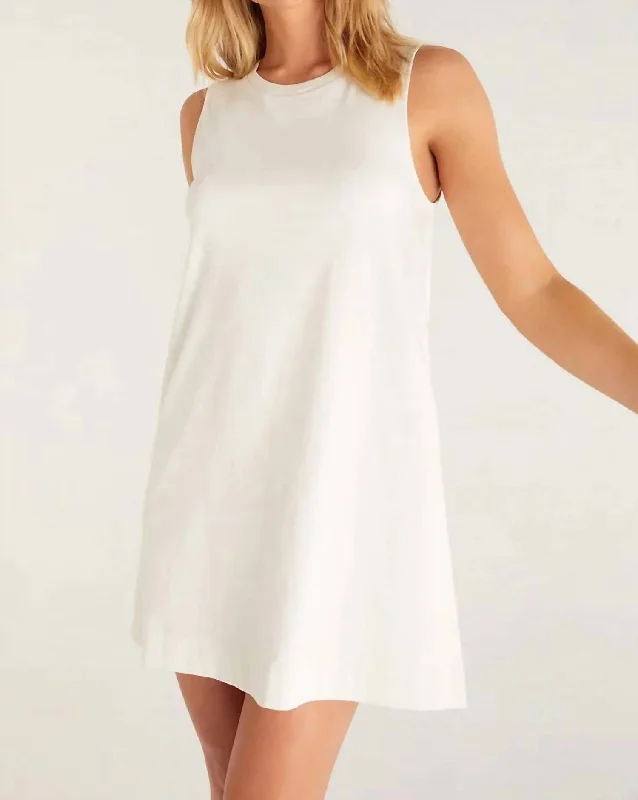Midnight Madness Sloane Dress In Cream