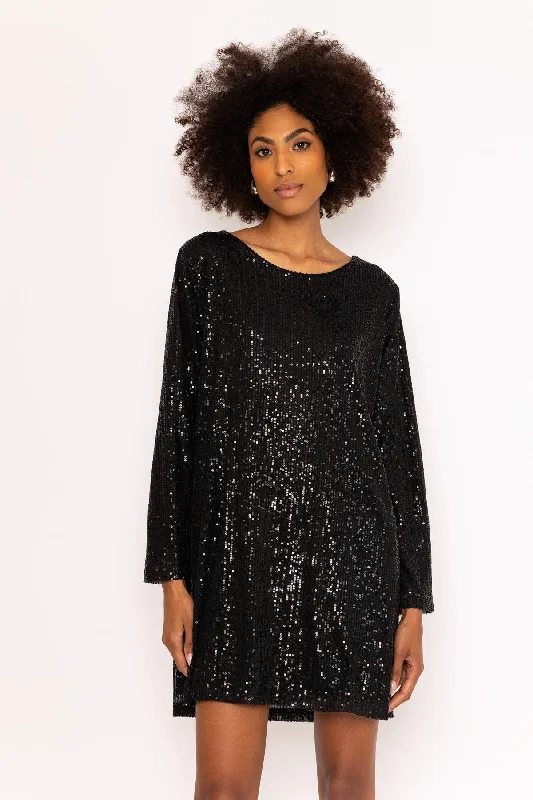 Deal Dash Black Long Sleeve Danielle Mini Dress