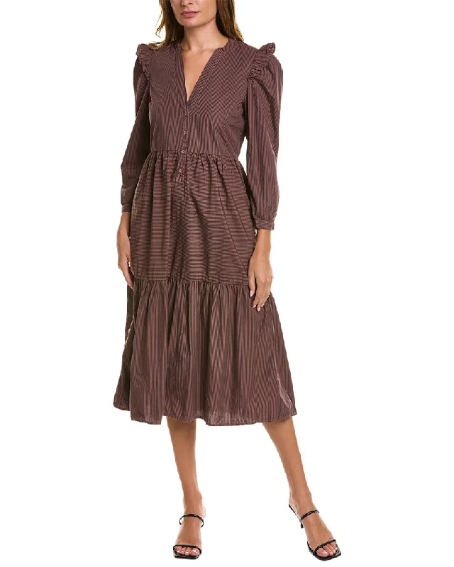 Overstock Sale Nation LTD Dalia Victorian Midi Dress