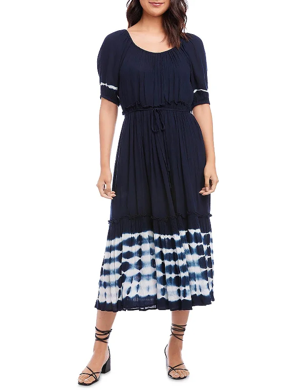 Today's Special Womens Tie-Dye Long Midi Dress