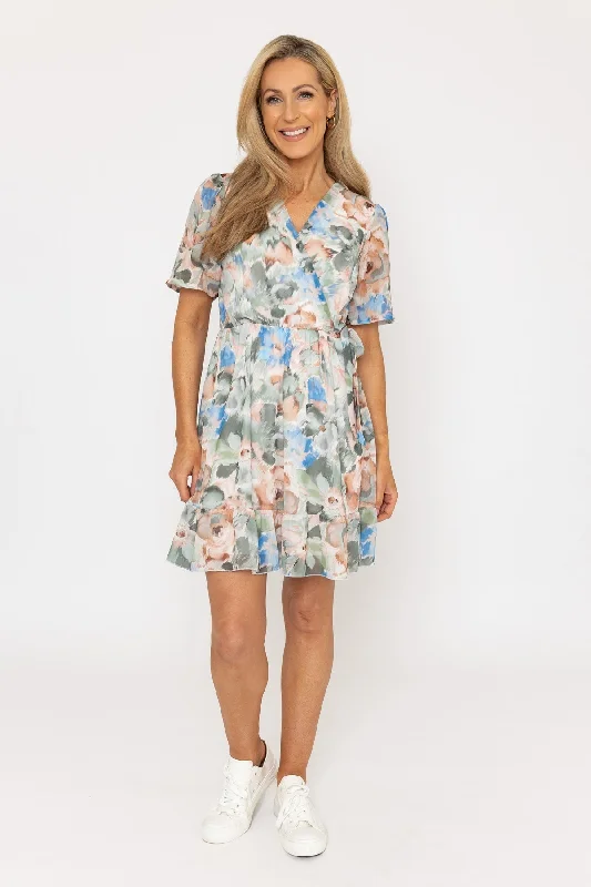Buy More, Save More Khaki Short Sleeve Rosie Mini Dress