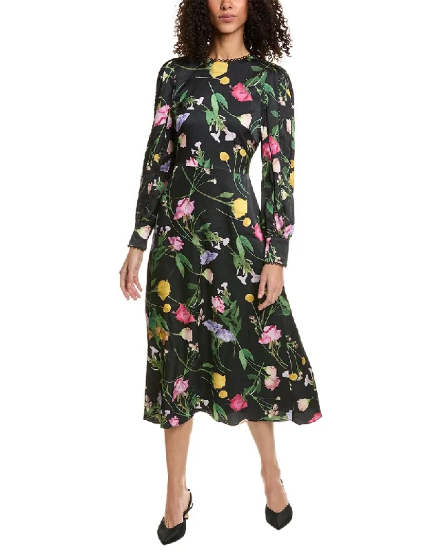 Major Savings Ted Baker Hammered Satin Midi Dress