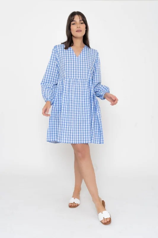 Bargain Prices Gingham Knee Length Dress