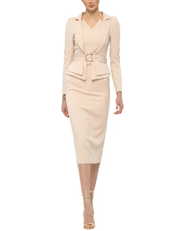 Great Deals BGL Wool-Blend Midi Dress