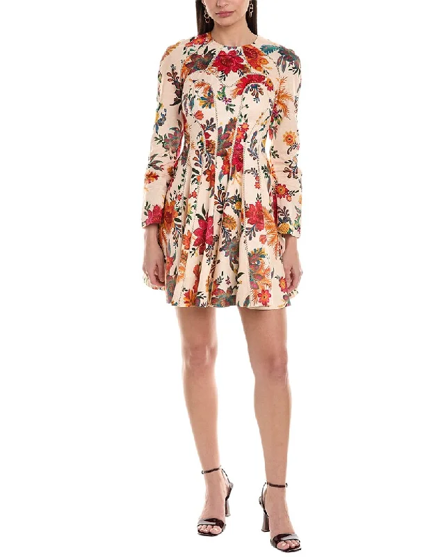 Price Rollback Zimmermann Ginger Fit & Flare Linen Mini Dress