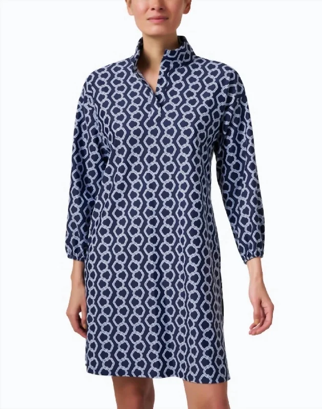 Clearance Items Florence Dancing Links Dress In Navy