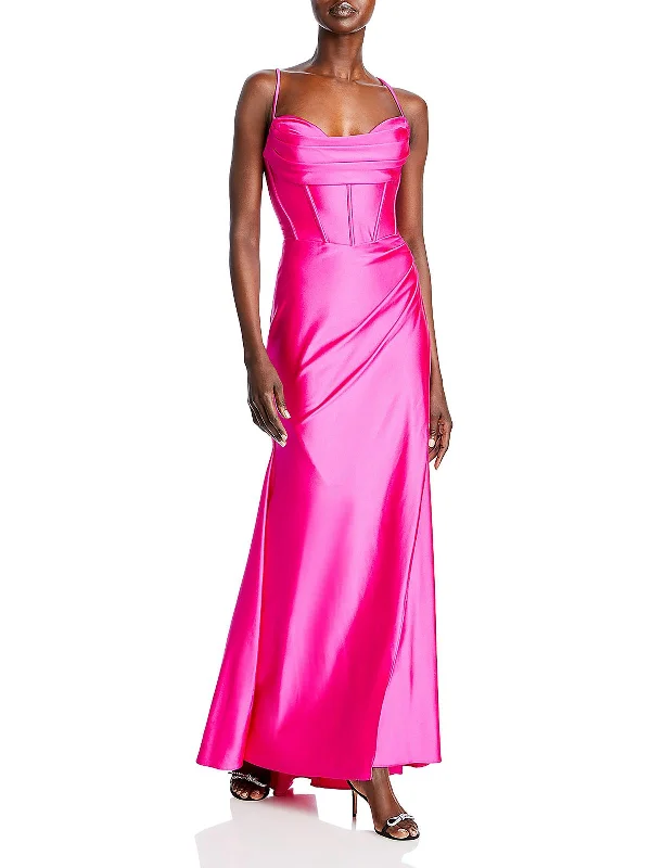 Unmissable Offer Womens Satin Corset Evening Dress