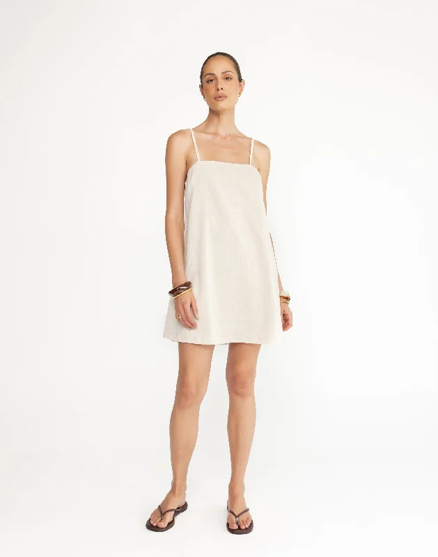 Limited Edition Valerie Mini Dress (Oat)