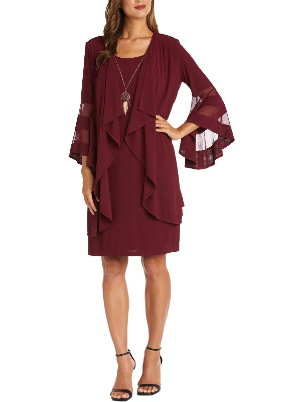 Overstock Womens Textured Knee Two Piece Dress