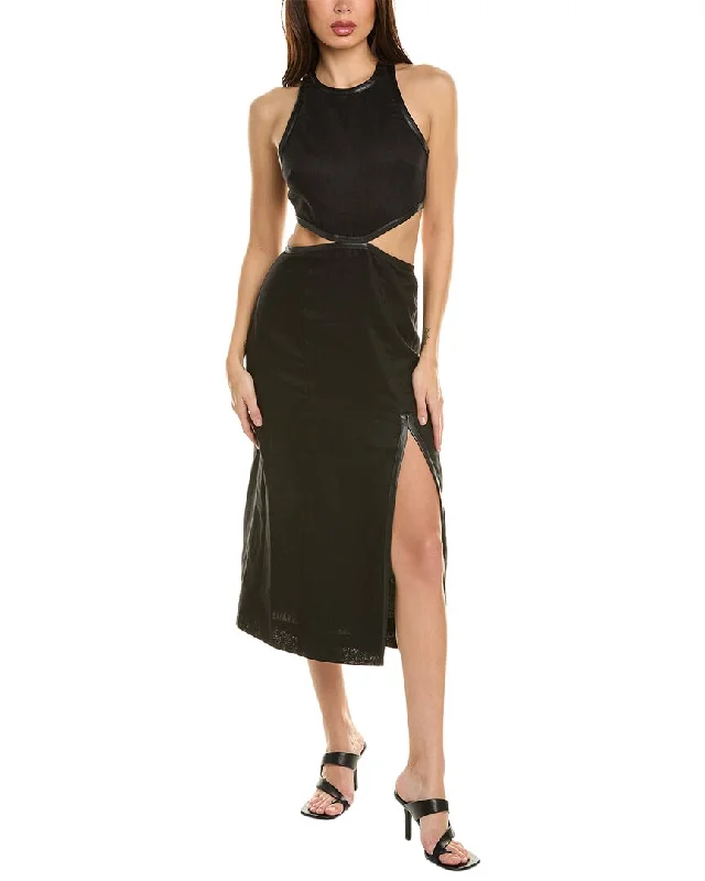 Don't Miss STAUD Delmore Linen Dress