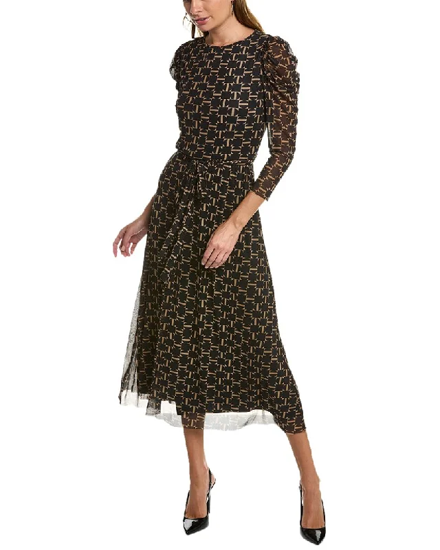 Mega Sale Anne Klein Puff Sleeve Midi Dress