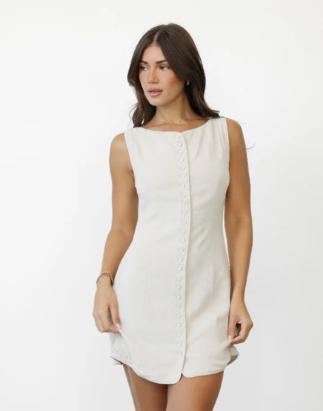 Hot Deal Asta Mini Dress (Latte)
