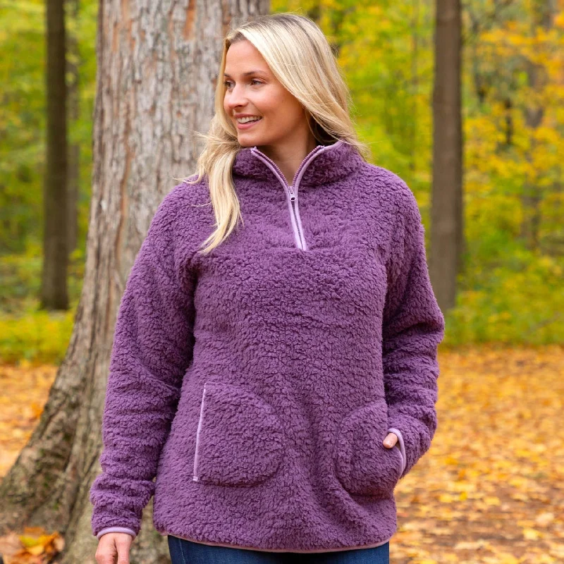 Steals and Deals Cozy Paw Plush Sherpa Fleece Pullover