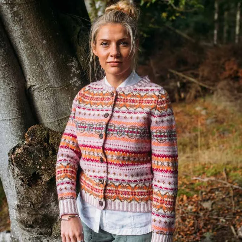 Super Deal Eribe Westray Fairisle Cardigan Orange Burst