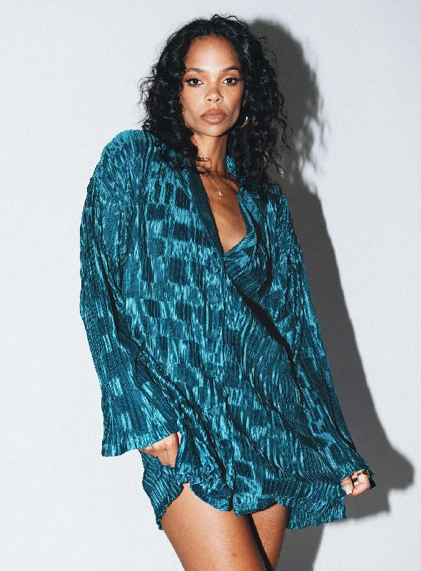 Don’t Miss Out Wilkinson Mini Dress Blue