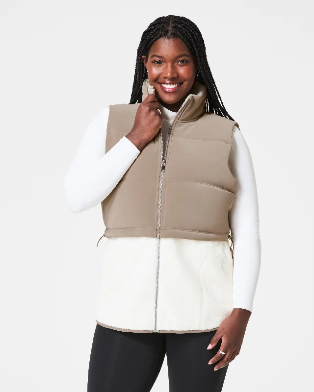 Lowest Price SPANX® Two-In-One Velour Fleece Vest