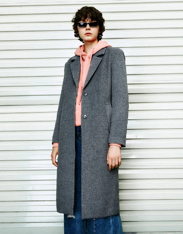 Limited Availability Longline Notch Lapel Blazer Coat