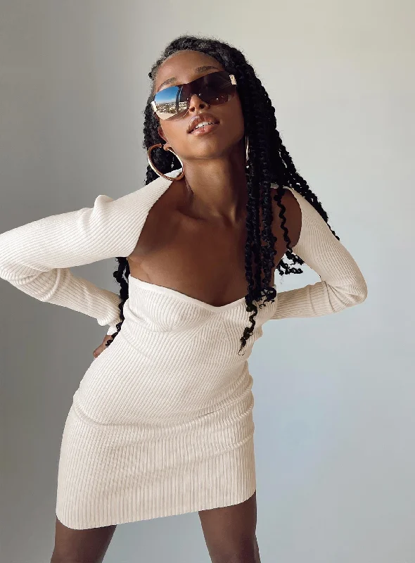 Markdown Madness Hellie Mini Dress Cream