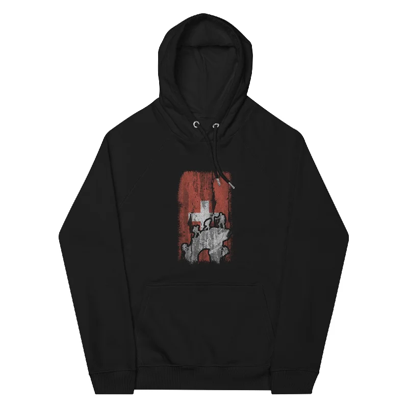 Epic Deals Schweizer Flagge und Klettern - Unisex Premium Organic Hoodie