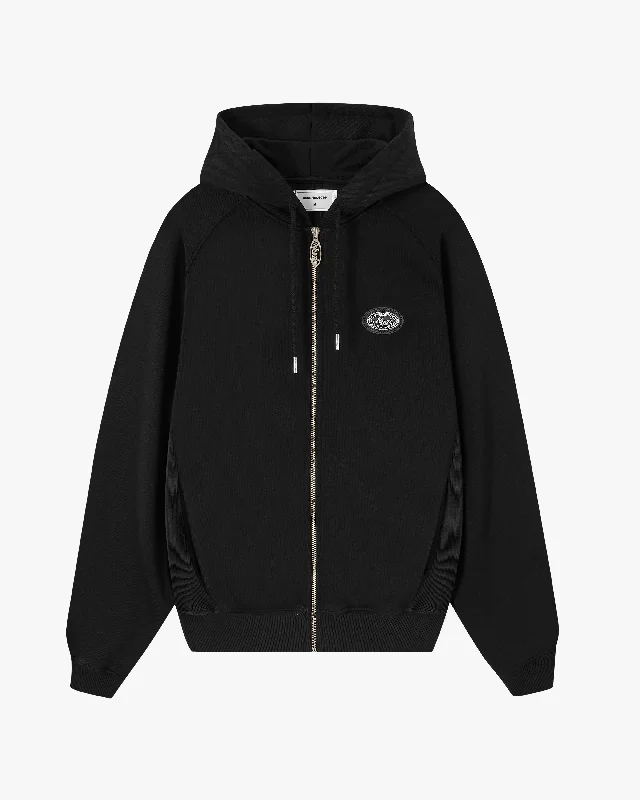 Early Access ESSENTIALS ZIP-UP HOODIE BLACK